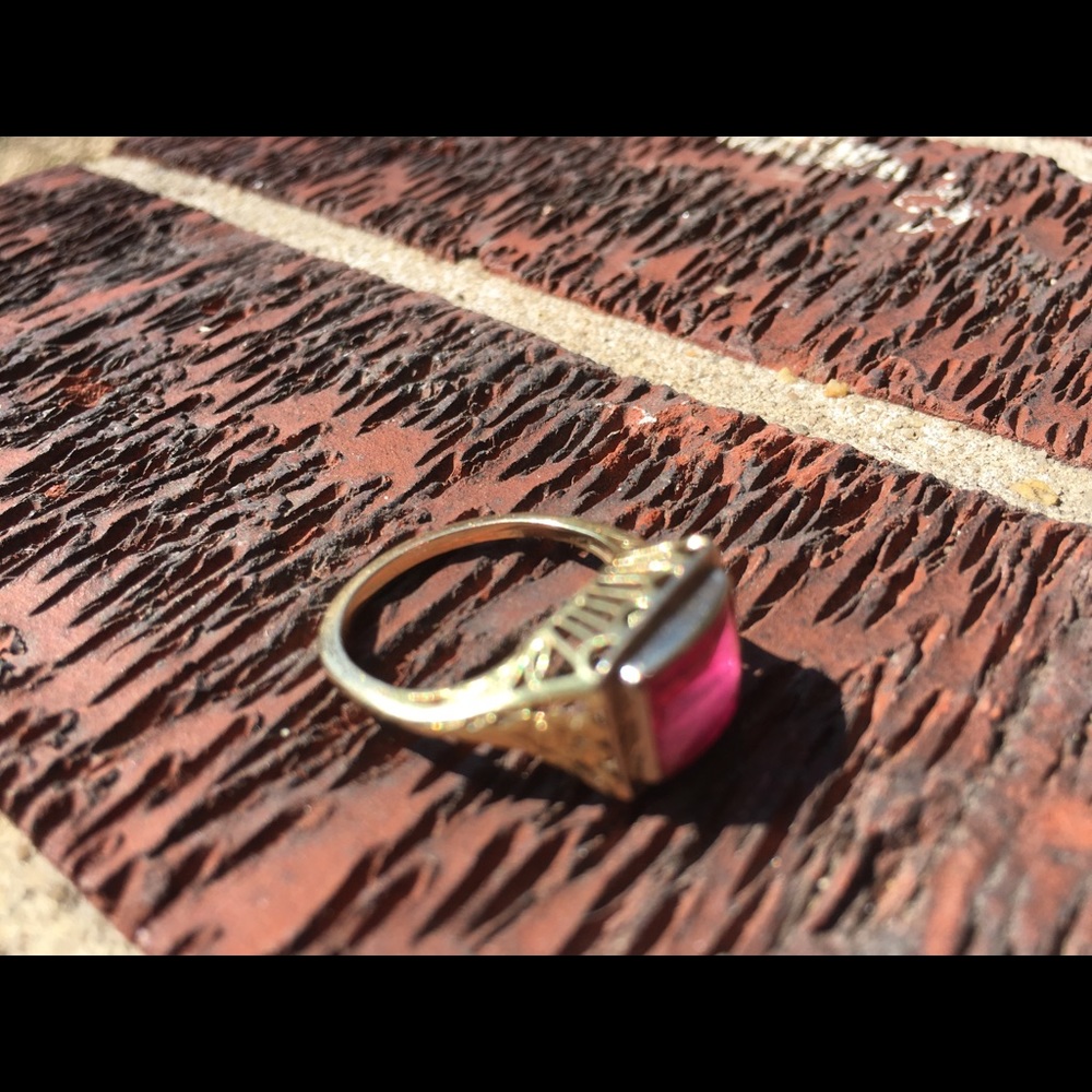 Art Deco Ruby Ring - image 3